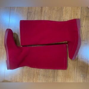 Vintage 60’s Eskiloo knee high dark red insulated boots size 9